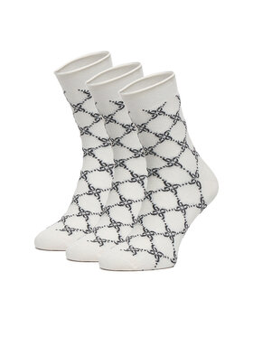 Nine West Dlouhé ponožky Nine West CEO_BR_NW_Silver_01_Z_AW25 (3 PACK) Černá