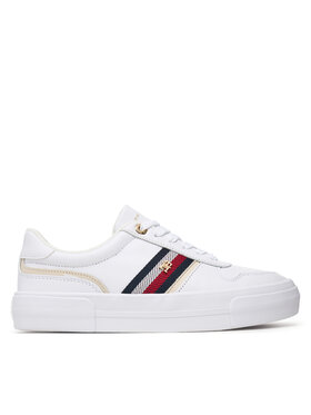 Tommy Hilfiger Sportcipők Tommy Hilfiger Th Platform Vulc Leather FW0FW09603 Fehér