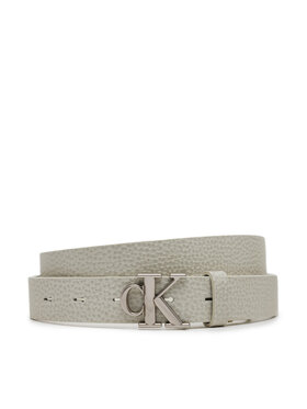 Calvin Klein Jeans Dámsky opasok Calvin Klein Jeans Monogram Placque Buckle 25Mm LV04K7003G Biela