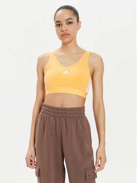 adidas adidas Топ Essentials 3-Stripes IR6110 Жовтий Slim Fit