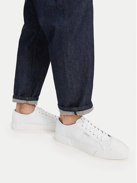 Calvin Klein Sneakers aus Stoff Calvin Klein Vulc Laceup Cv HM0HM02121 Weiß