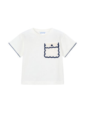 Mayoral Mayoral Camiseta 3013 Écru Regular Fit