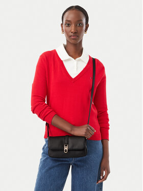 Tommy Hilfiger Kabelka Tommy Hilfiger Th Libre Mini Crossover AW0AW19198 Čierna