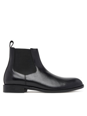 BOSS Kotníková obuv s elastickým prvkem BOSS Tayil 50552489 Černá