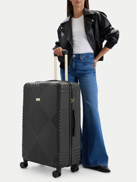 Nine West Велика валіза Nine West CEO-NW-L-001-09 BLACK Чорний