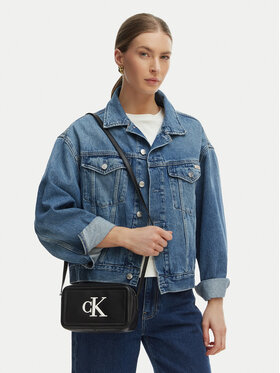 Calvin Klein Handtasche Calvin Klein Bold Ck Camera Bag LV04F3220G Schwarz