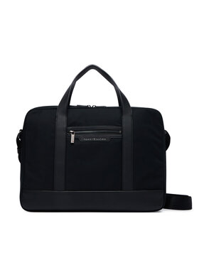 Tommy Hilfiger Nešiojamo kompiuterio krepšys Tommy Hilfiger Th Nylon Computer Bag AM0AM14855 Juoda
