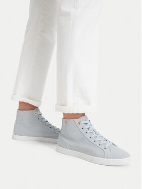Tommy Hilfiger Sneakers Tommy Hilfiger Th Chic Low Profile Mid Cut FW0FW09356 Celeste