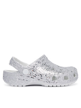Crocs Шльопанці Crocs Classic Dazzle Glitter Clog K 213915 Срібний