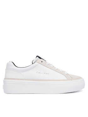 Calvin Klein Sneakers Calvin Klein Vulc Flatf Laceup HW0HW03086 Weiß
