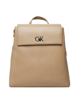 Calvin Klein Batoh Calvin Klein Ck Flap Backpack With Conv Strap K60K613038 Béžová