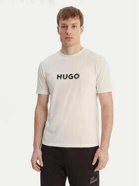 HUGO HUGO Camiseta Dumeo 50557437 Écru Regular Fit