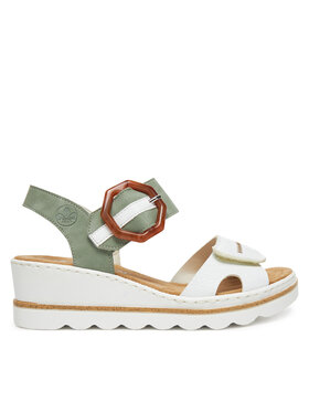 Rieker Sandály Rieker 67476-81 Bílá