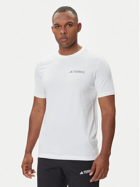 adidas adidas Футболка Terrex Graphic JW3559 Білий Regular Fit