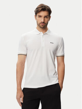 BOSS BOSS Поло Game 1 50564785 Білий Slim Fit