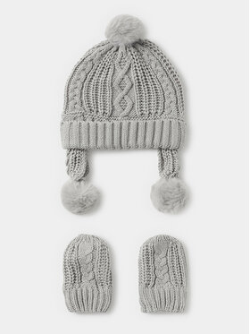 Mayoral Súprava čiapka a rukavice Mayoral 9.666 Sivá