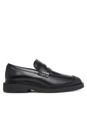 Calvin Klein Pantofi Calvin Klein Sq Rubber Band Loafer Wax Lth HM0HM02273 Negru