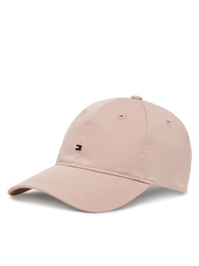 Tommy Hilfiger Gorra con visera Tommy Hilfiger Essential Flag Soft Cap AW0AW17632 Rosa
