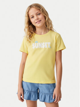 Roxy Roxy Camiseta Orchid Art ERGZT04142 Amarillo Regular Fit