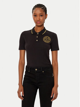 Versace Jeans Couture Versace Jeans Couture Поло 78HAGT00 Чорний Regular Fit