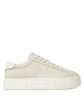 Tommy Jeans Sneakersy Tommy Jeans Tjw Flatform Sneaker EN0EN02819 Béžová