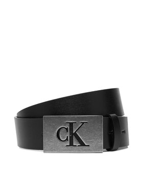 Calvin Klein Vīriešu josta Calvin Klein Ck Plaque Smooth 35Mm LV04D7043G Melns