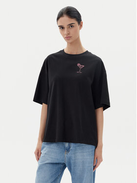 BOSS BOSS Футболка C_Eboyfriend_4 50540441 Чорний Oversize