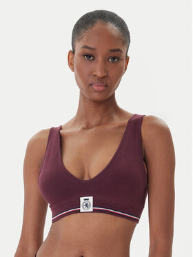 Tommy Hilfiger Tommy Hilfiger Top de sujetador UW0UW06062 Guinda/burdeos