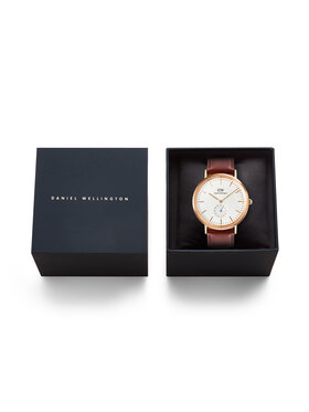 Daniel Wellington Hodinky Daniel Wellington Classic St. Mawes Horloge DW00100871 Hnedá
