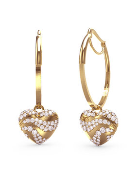 Guess Náušnice Guess JUBE04 505JW Zlatá