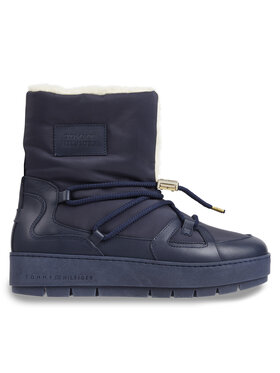 Tommy Hilfiger Sněhule Tommy Hilfiger Tommy Essential Snowboot FW0FW07504 Modrá