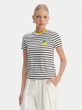 ONLY ONLY Camiseta Heart 15318959 Blanco Regular Fit