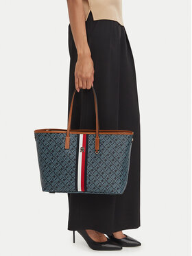 Tommy Hilfiger Torebka Tommy Hilfiger Th Monoplay AW0AW19178 Granatowy