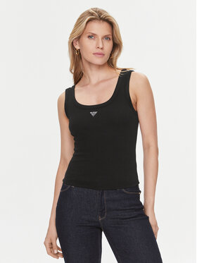 Guess Guess Топ W3YP68 KA0H1 Чорний Regular Fit