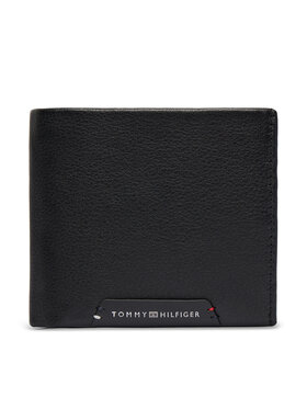 Tommy Hilfiger Peňaženka Tommy Hilfiger Th Corp Cc Flap And Coin AM0AM14780 Čierna