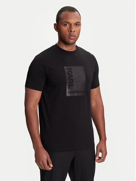 KARL LAGERFELD KARL LAGERFELD Marškinėliai 755038 553235 Juoda Regular Fit