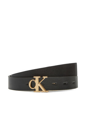 Calvin Klein Sieviešu josta Calvin Klein Monogram Plaque Buckle 25Mm Rev LV04K7005G Melns