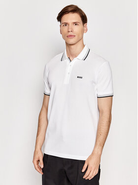 BOSS Boss Поло Paddy 50469055 Білий Regular Fit