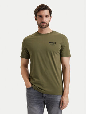 HUGO HUGO Camiseta Nesptee 50572740 Verde oscuro Regular Fit