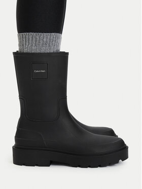 Calvin Klein Cizme de cauciuc Calvin Klein Rainboot Rubber HW0HW03179 Negru