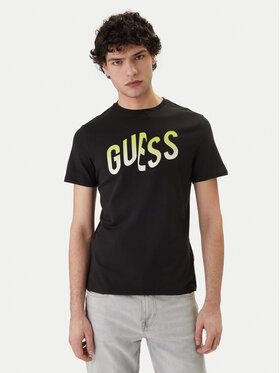 Guess Guess Футболка F6GI02 J1314 Чорний Slim Fit