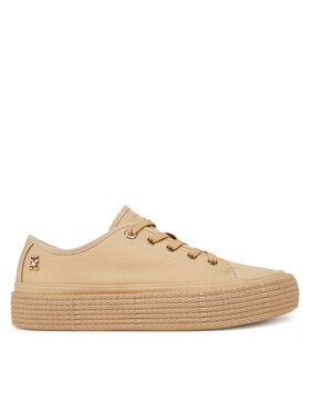 Tommy Hilfiger Espadrilės Tommy Hilfiger Vulc Espadrille Sneaker FW0FW08404 Smėlio