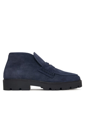 Tommy Hilfiger Botine Tommy Hilfiger Th Enamel Charm Loafer Boot FW0FW09680 Bleumarin