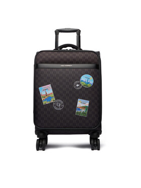 KARL LAGERFELD Kofer za kabinu KARL LAGERFELD Ikon Monogram B1W30253 Smeđa