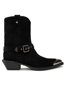 PINKO Kovbojské topánky PINKO Tex 08 SD0197P002 Čierna