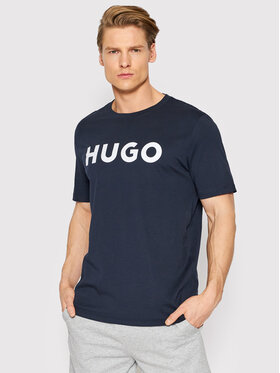 HUGO Hugo Majica Dulivio 50467556 Mornarsko modra Regular Fit