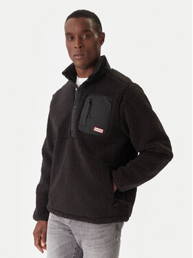 Hunter Hunter Флісовий реглан Athol HARM0017252 Чорний Regular Fit