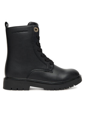 Tommy Hilfiger Schnürstiefeletten Tommy Hilfiger Lace-Up Bootie T3A5-34012-1355 S Schwarz