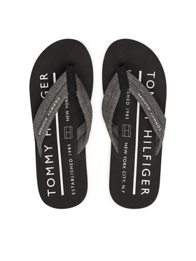 Tommy Hilfiger Flip flop Tommy Hilfiger Hilfiger Chambray Beach Sandal FM0FM05751 Gri