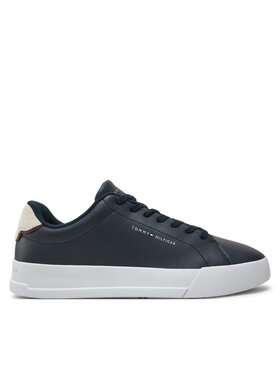 Tommy Hilfiger Tenisice Tommy Hilfiger Th Court Lth Detail Ess FM0FM05367 Tamnoplava